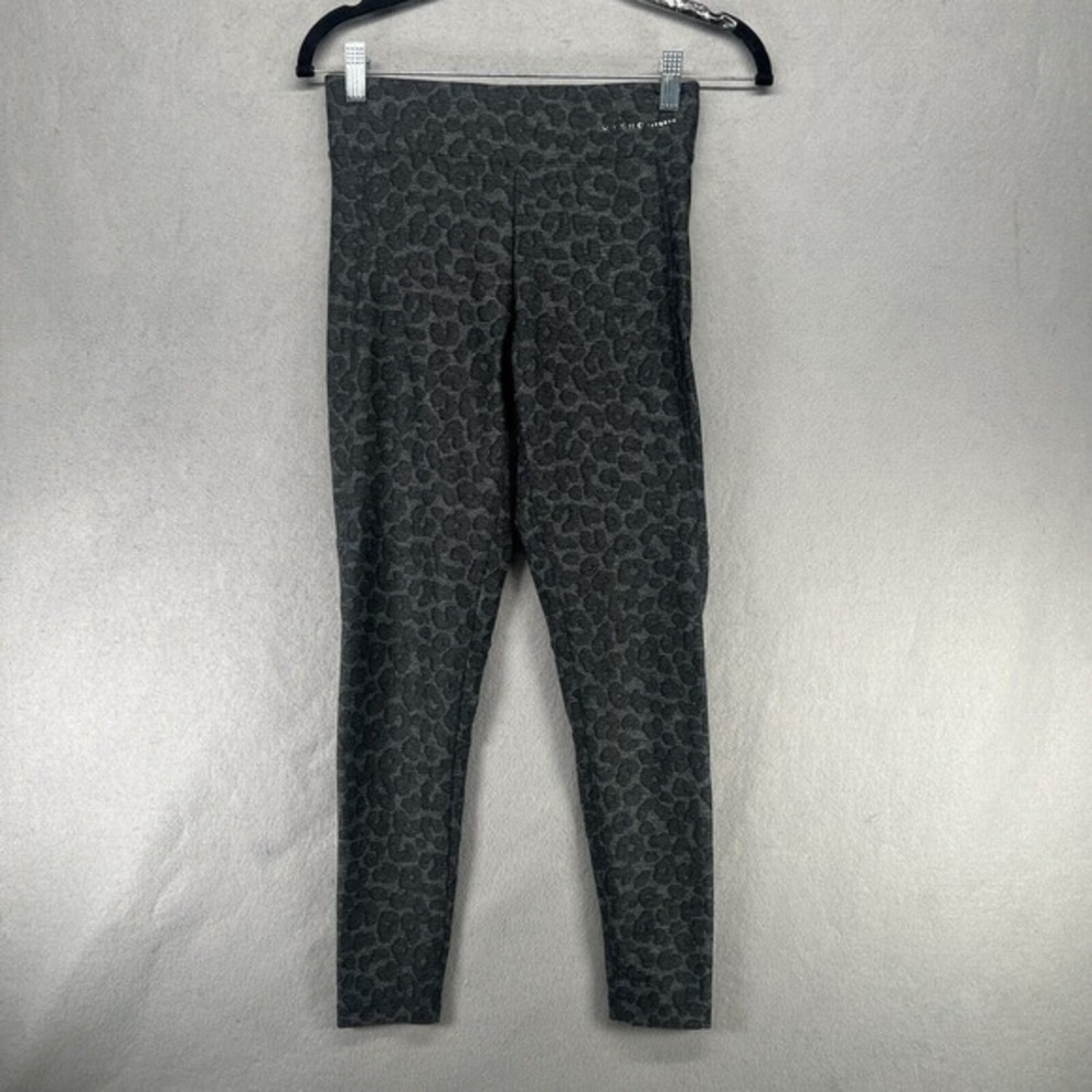 OYSHO Fitness Leggings Womens Size S Gray Leopard Print Compression‎ Athletic